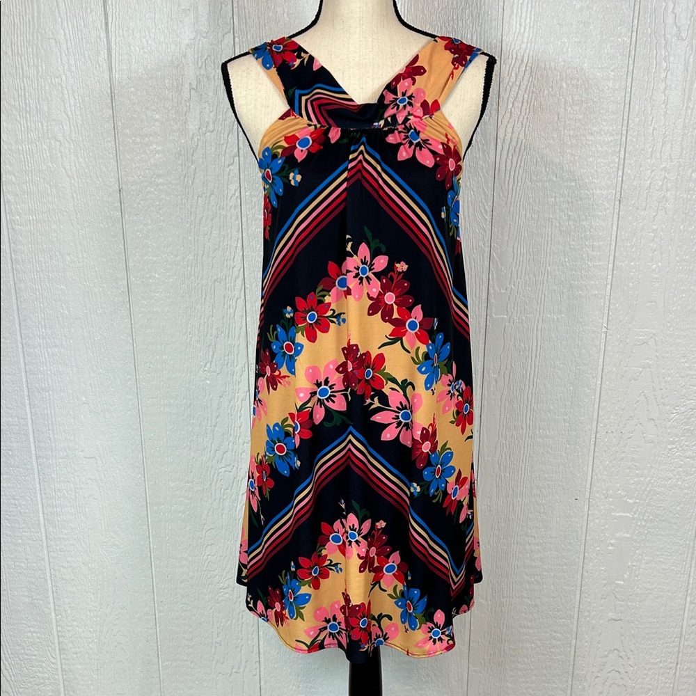 NEW Judith March Red and Black Halter Dress